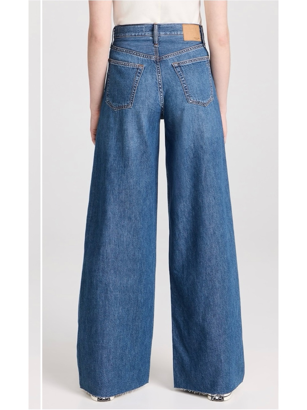 Rag & Bone Featherweight Sofie Wide-Leg Jeans Otto Blue 26 - Picture 10 of 12